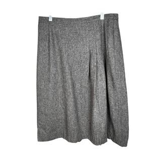 Vintage Barclay II Wool Gray  Lined Skirt 36